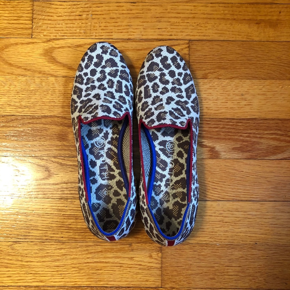 Rothy’s mocha spot loafers